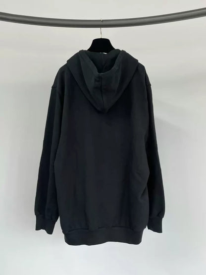 Moschino black bear hooded sweatshirt