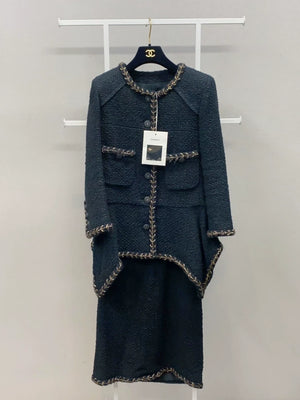 Chanel 2018 black and gold jacket