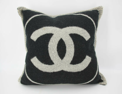 Chanel Wool and Cashmere CC Pillow Cushion