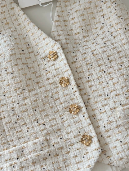 Chanel 26C ecru gold Vest