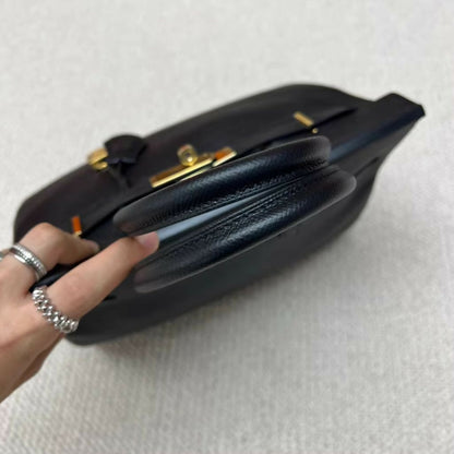 Hermès Birkin 30 – Platinum Black & Gold Epsom Leather (2)