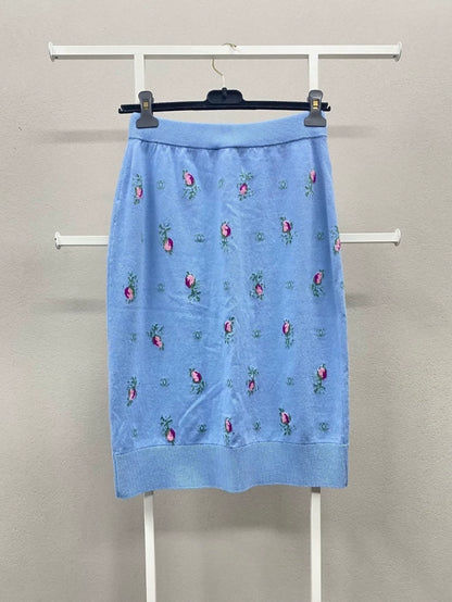 Chanel 22K blue skirt
