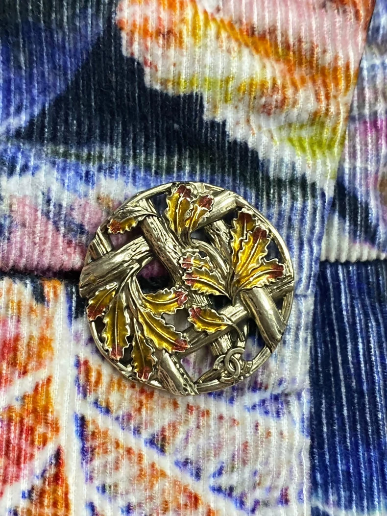 Chanel 18K purple-blue lapel jacket