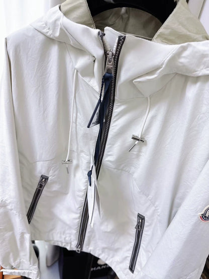 Moncler 26ss off-white hooded jacket