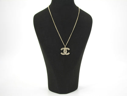 Chanel F16V Rhinestone Classic CC Double-Sided Chain Adjustable Clasp Necklace