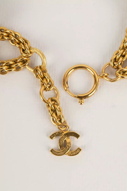 Chanel Engraved Collar Necklace, Late 1980s