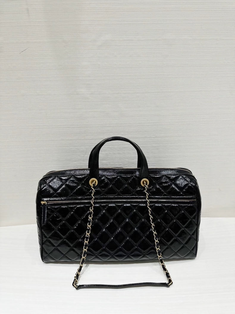 Chanel 25a black oversized bag