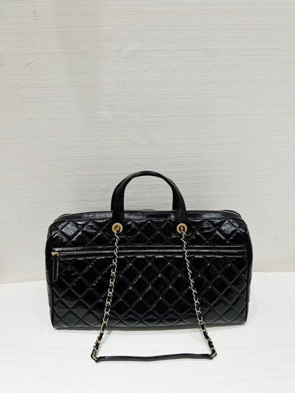Chanel 25a black oversized bag