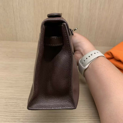 Hermes vintage brown Kelly pochette