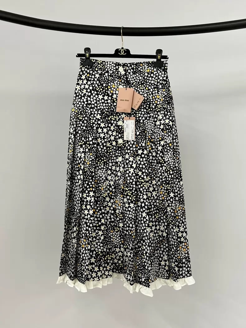 Miu Miu floral print Peter Pan collar set