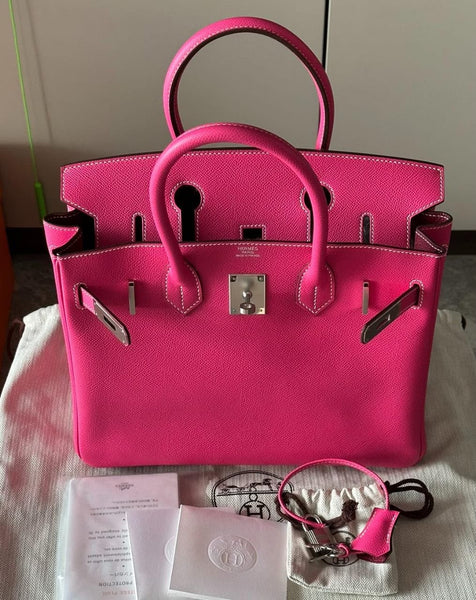 Hermes Birkin 30 Rose Tyrien Epsom Palladium Hardware – Wararni.com