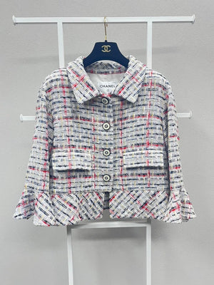 Chanel 2018 striped tweed jacket
