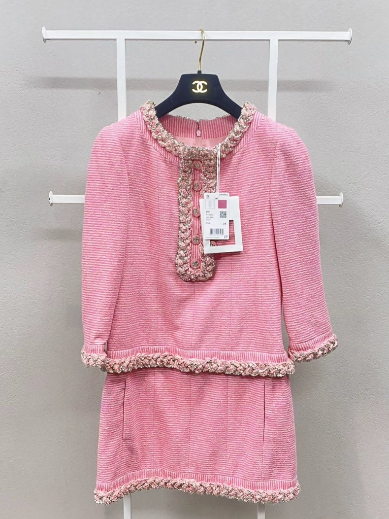 CHANEL 23C pink dress