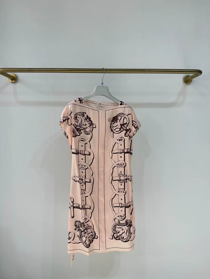 Hermes Spring/Summer 2026 pink Silk Dress