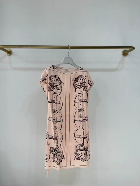 Hermes Spring/Summer 2026 pink Silk Dress