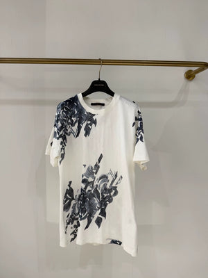 Louis Vuitton blue and white monogram print T-shirt