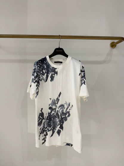 Louis Vuitton blue and white monogram print T-shirt