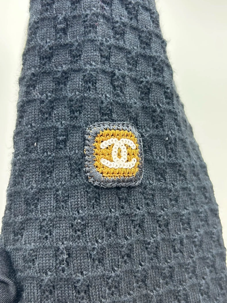 Chanel 26C Color Block Knit Cardigan