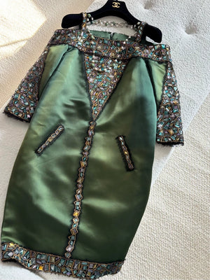 Chanel 2011 Byzantine Pre-Fall Métiers d'Art Dark Green