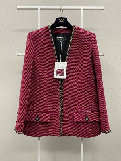 Chanel 20K red tweed jacket limited edition