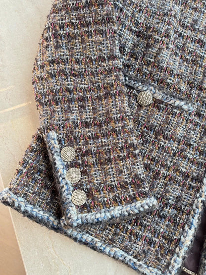 Chanel 2018 Brown Tweed Woven Jacket