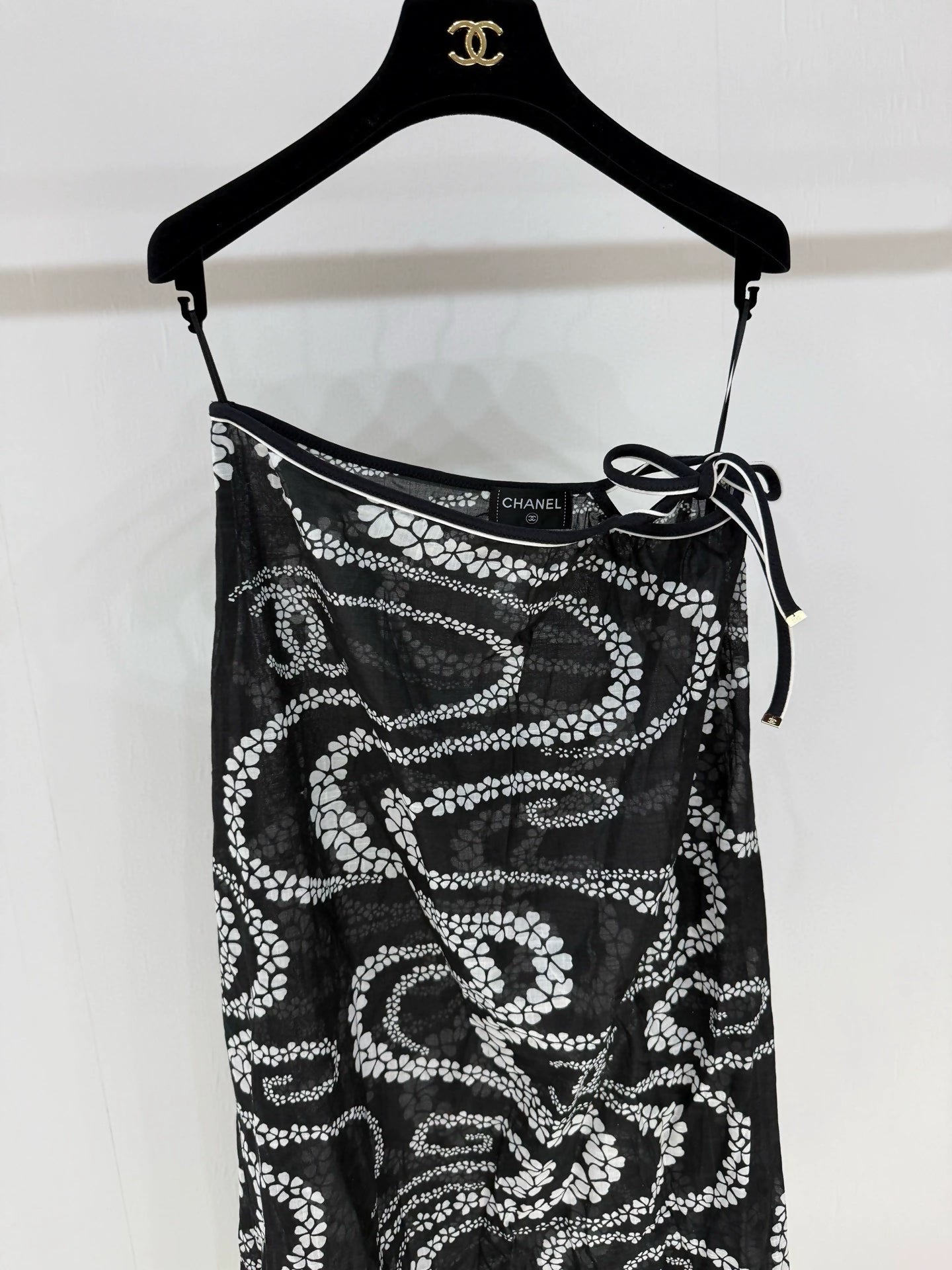 Chanel 25M coco beach series black skirt