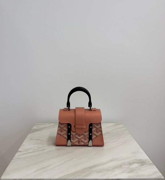Goyard Saïgon Structuré Nano Bag Multicoloured Pink Metallic Goyardine PHW