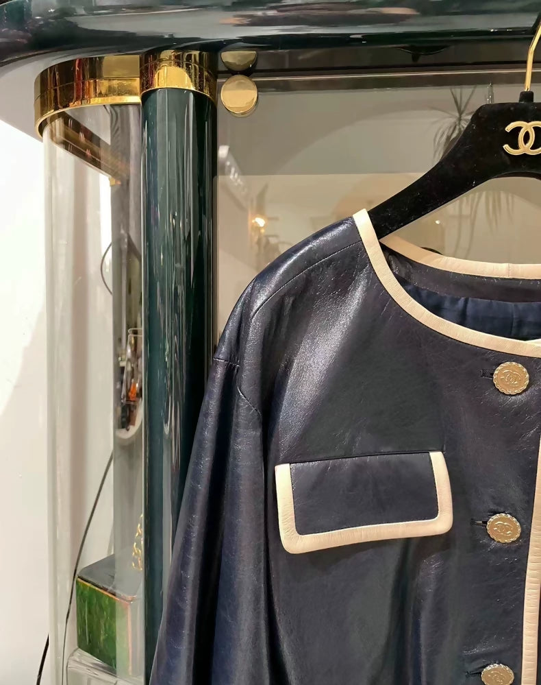 Chanel 2019 black Leather Jacket