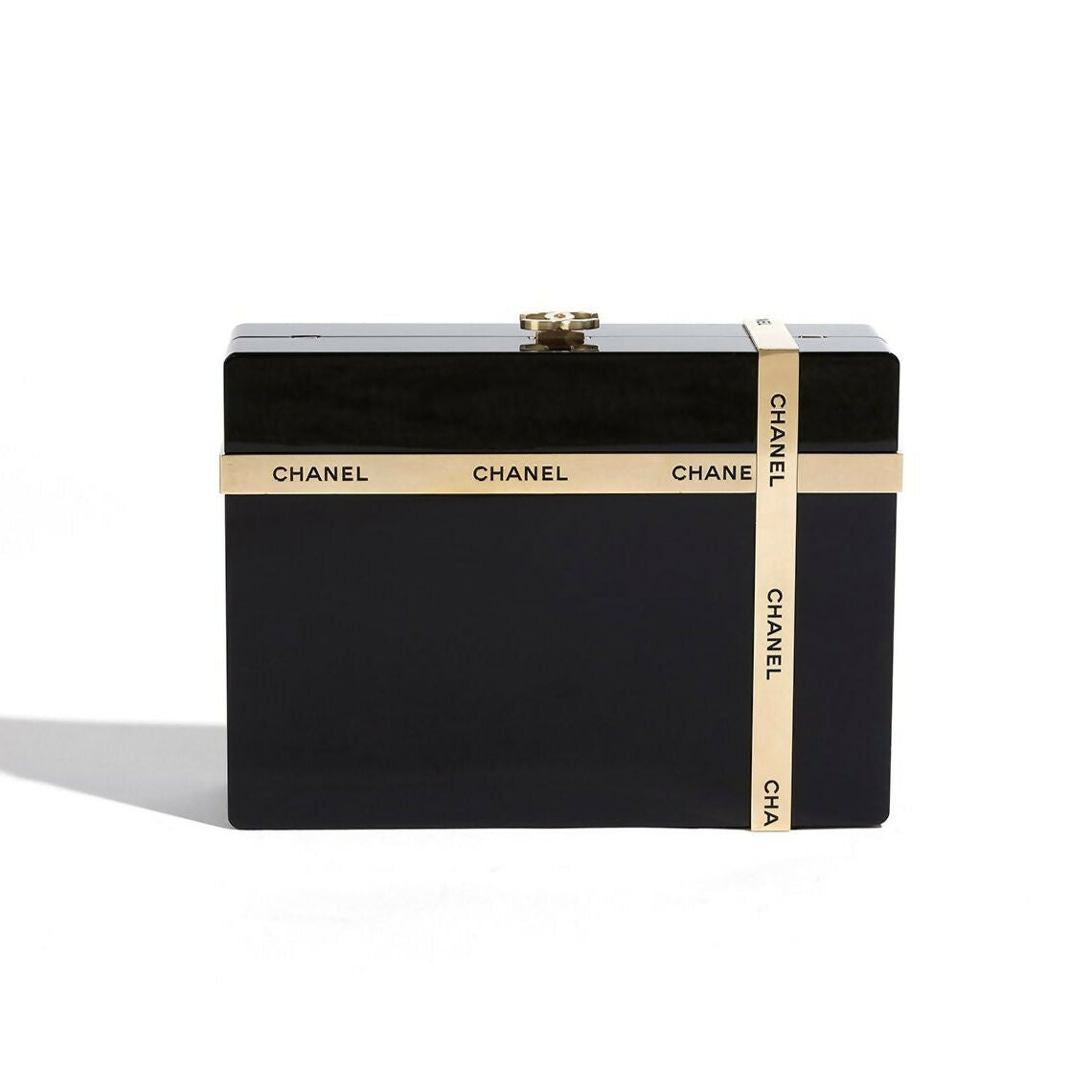 Chanel Gift Box Minaudière Black Clutch GHW – Wararni.com