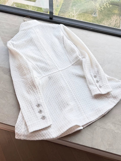 Chanel 23S white tweed Jacket