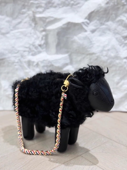 THOM BROWNE black lamb bag