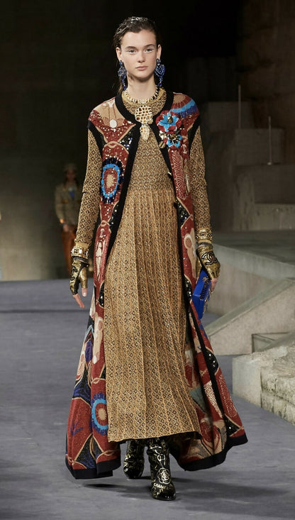 Chanel Egyptian collection golden dress