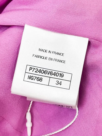 Chanel 22P pink tweed vest cardigan