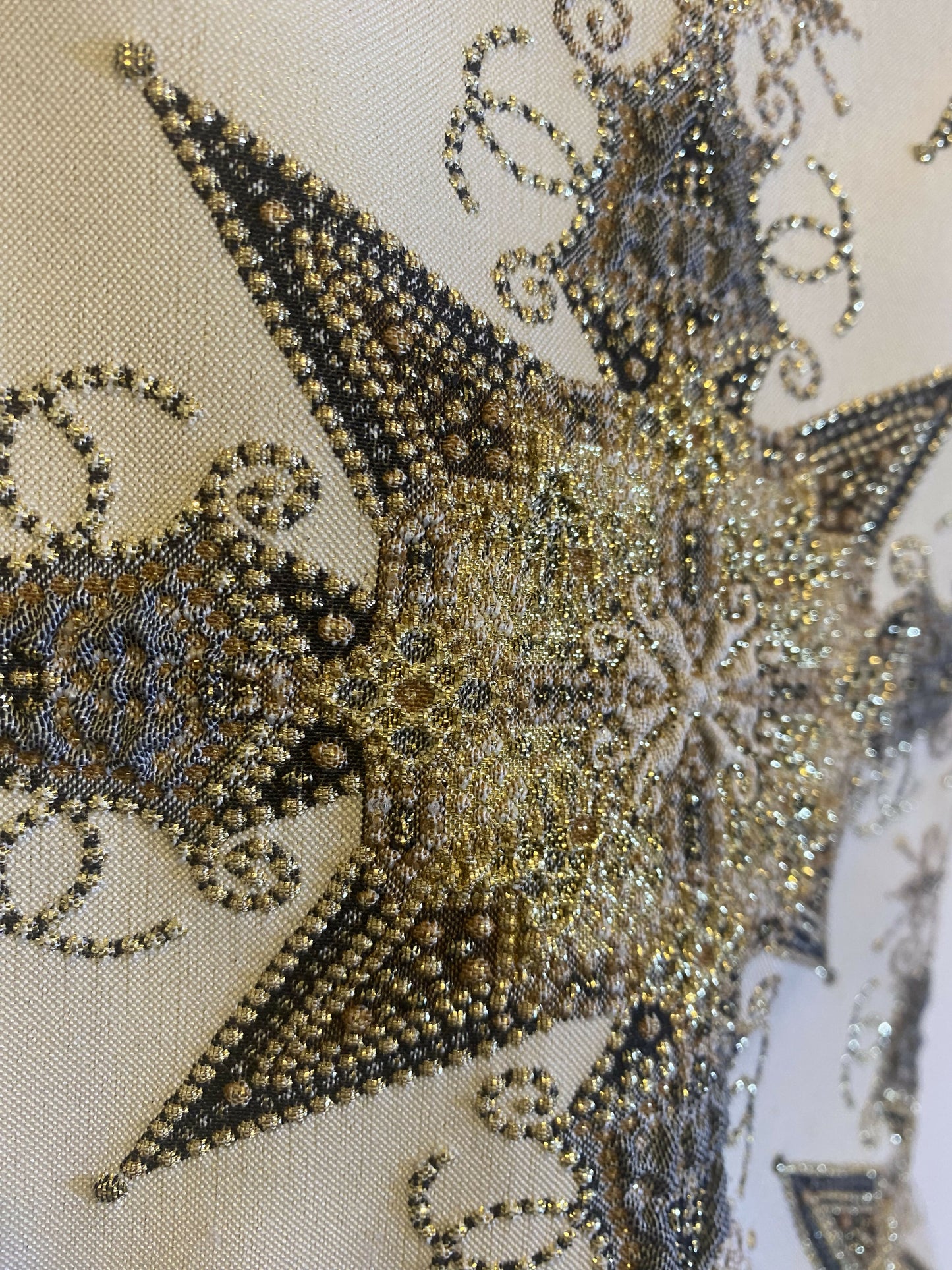 Rare Chanel 06P Ecru Gold Metallic Tank Top Camisole 
Matching Shorts SET FR 38