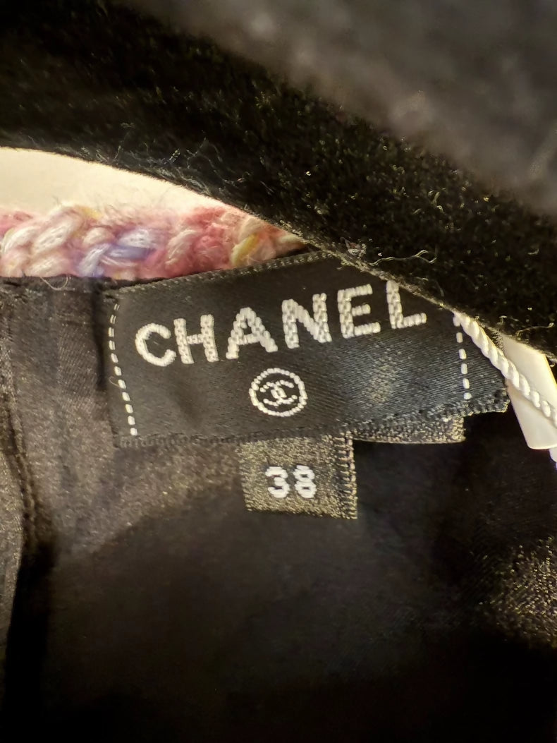 Chanel 24k black tweed Top