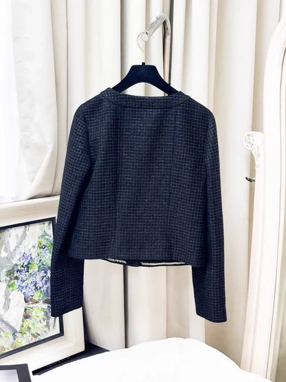 Chanel 23S black tweed jacket