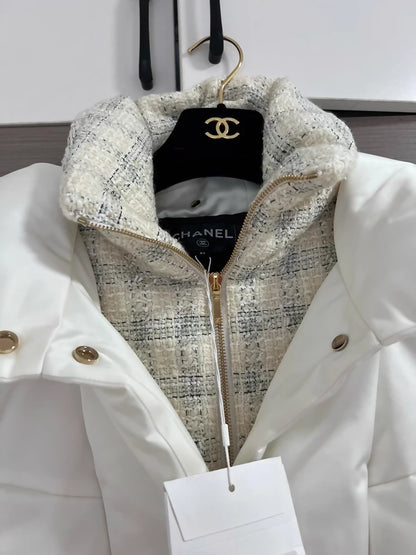 Chanel 22n white écru down jacket