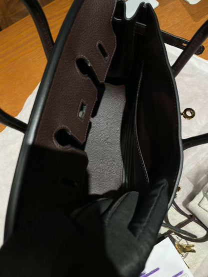 Hermes Birkin 25 47 Chocolat Togo GHW