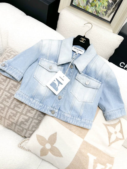 Chanel 24M Coco Beach Collection Blue Denim Jacket