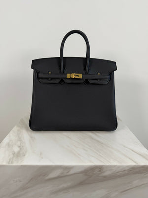 Hermès Birkin 25 Black Togo GHW G 2026