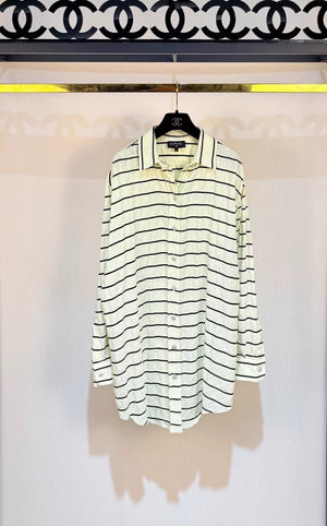 Chanel 25S yellow striped shirt