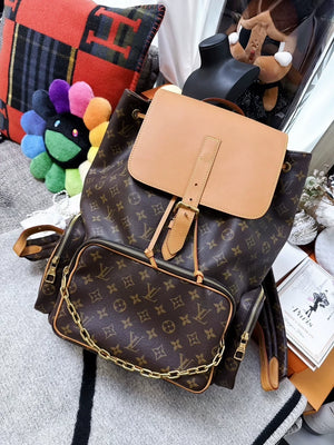 Louis Vuitton Trio monogram chain backpack