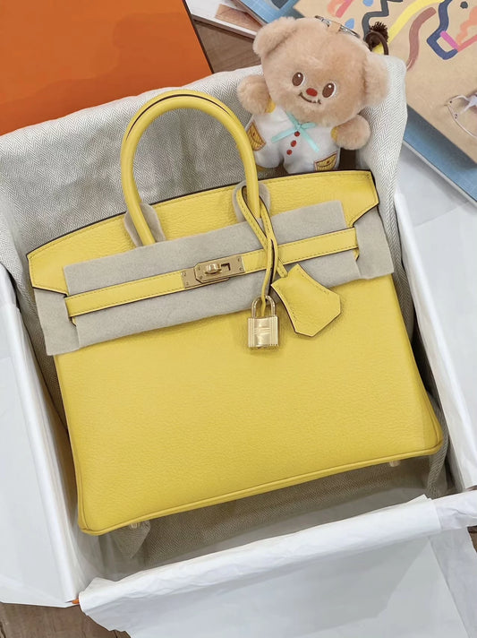 Hermès Birkin 25 Naples Yellow 9O TN Leather with gold hardware