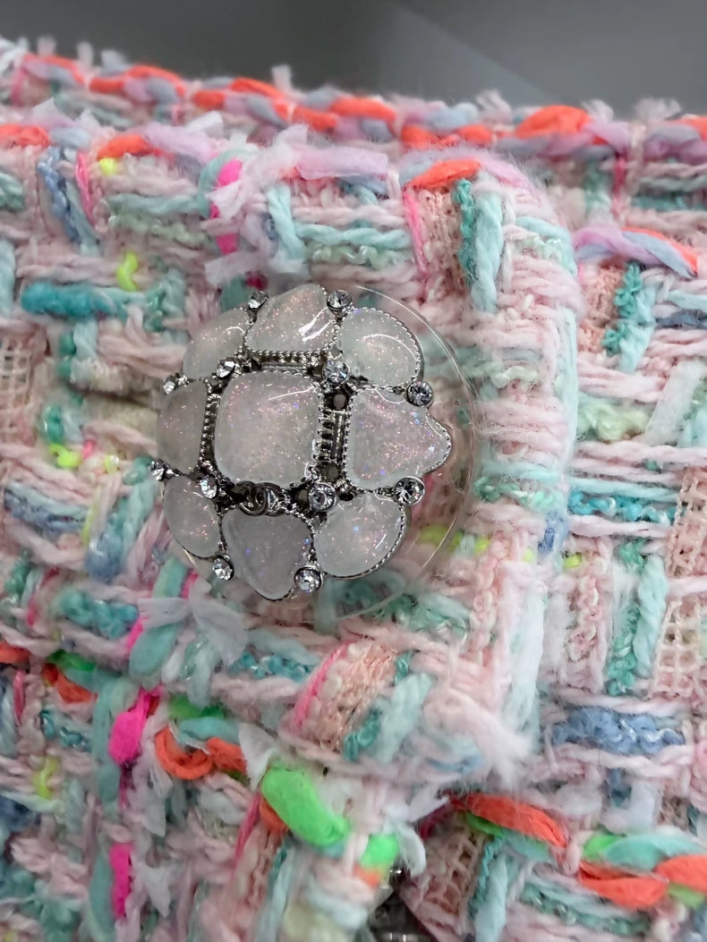 Chanel 24C oink multicolour tweed Shorts