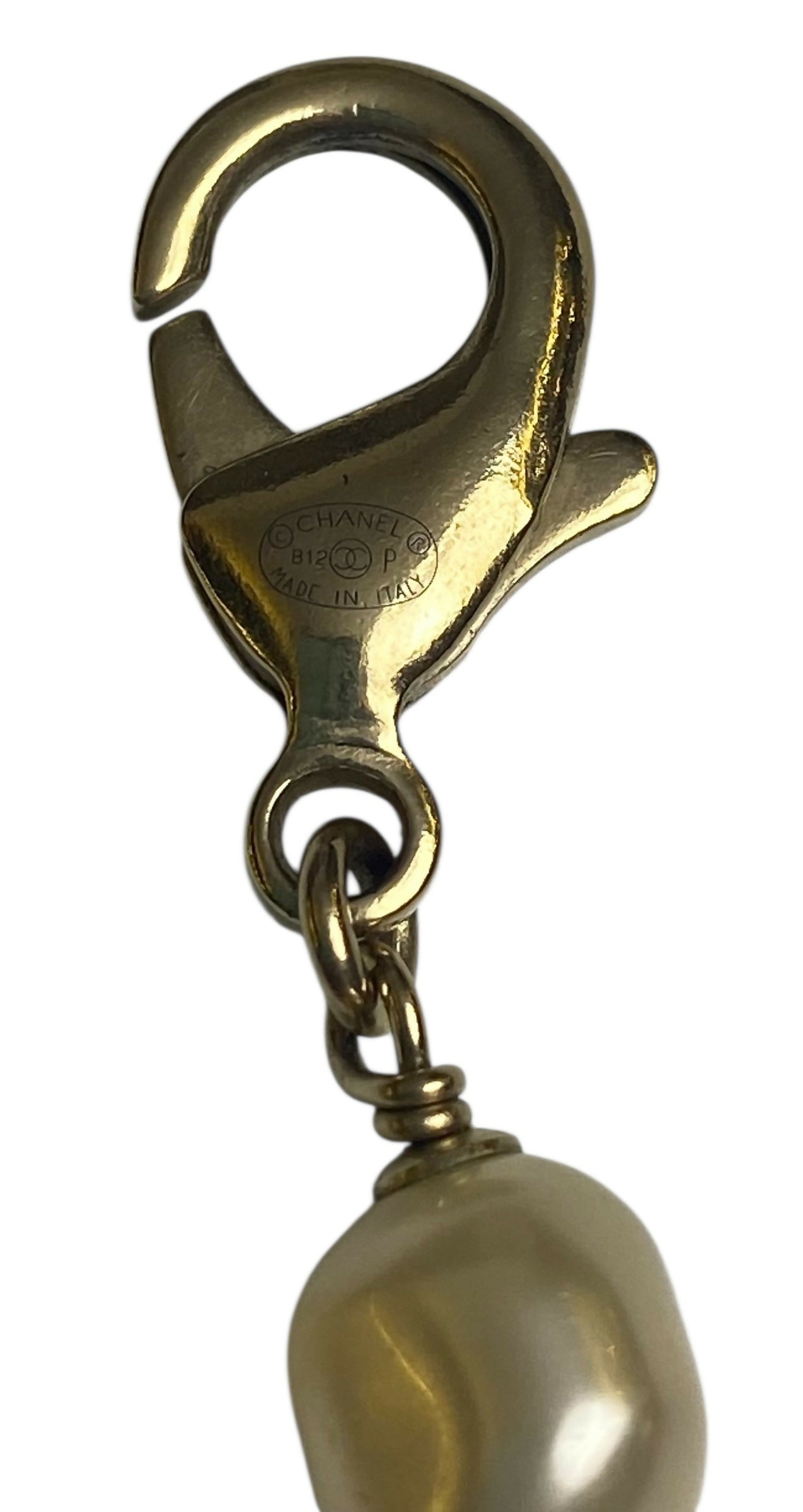 Chanel 12P Classic Long Strand Black White Freshwater Pearl and Bead Necklace GHW