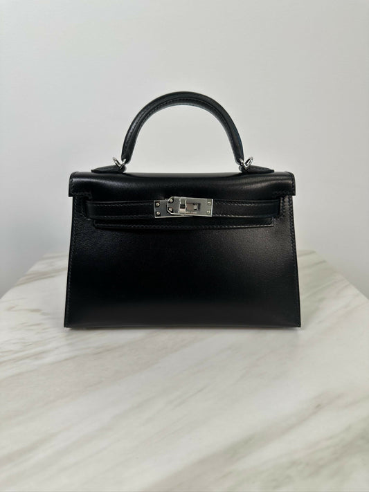 Hermès Kelly 20 Black Box PHW G 2026