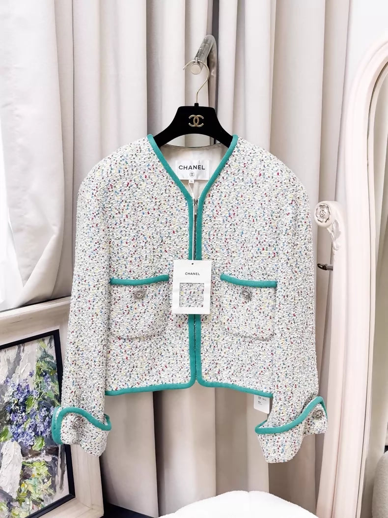 Chanel 17s Multicolor tweed jacket
