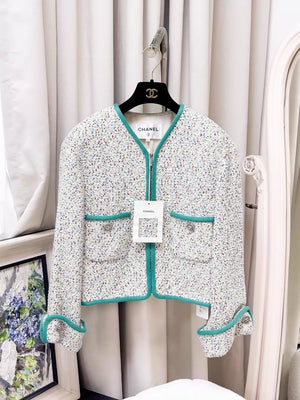 Chanel 17s Multicolor tweed jacket