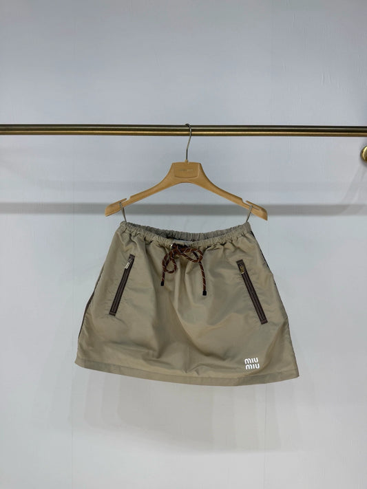 Miumiu beige skirt