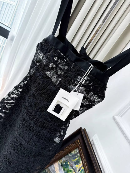 Chanel 25s black dress
